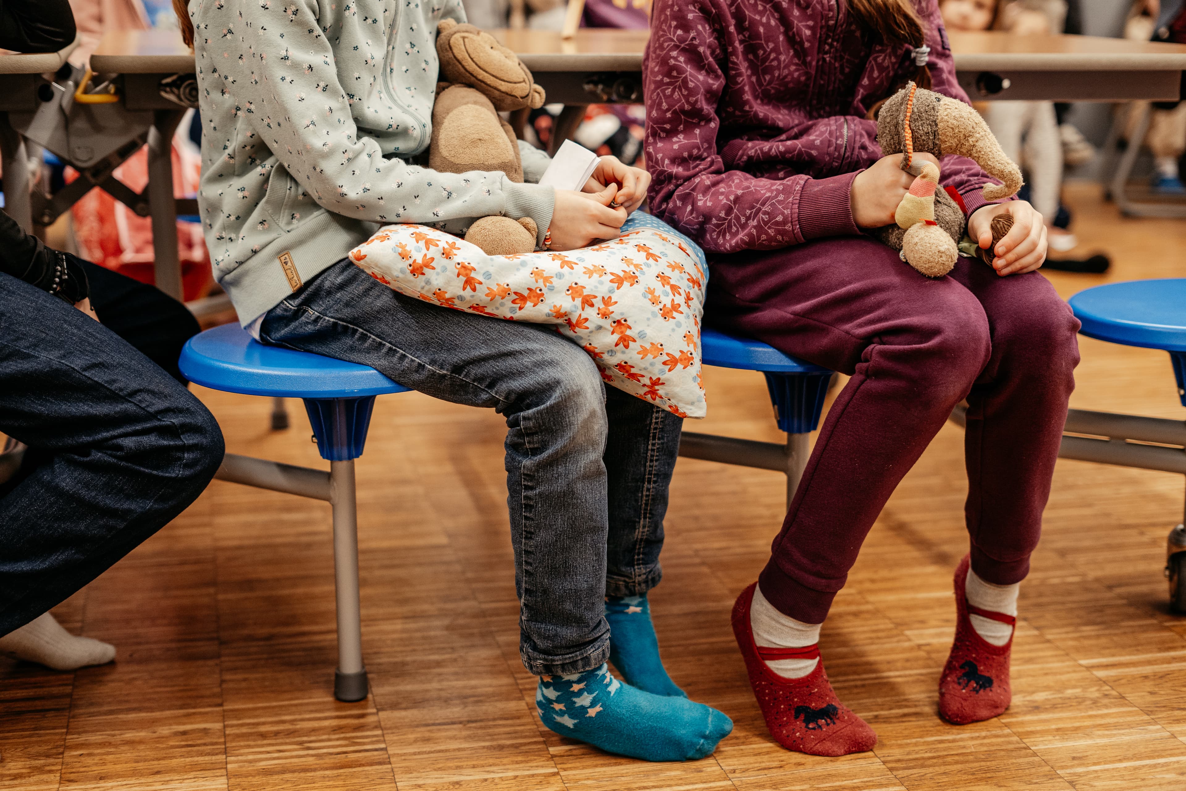 Schülerinnen und Schüler der Elbtal-Grundschule