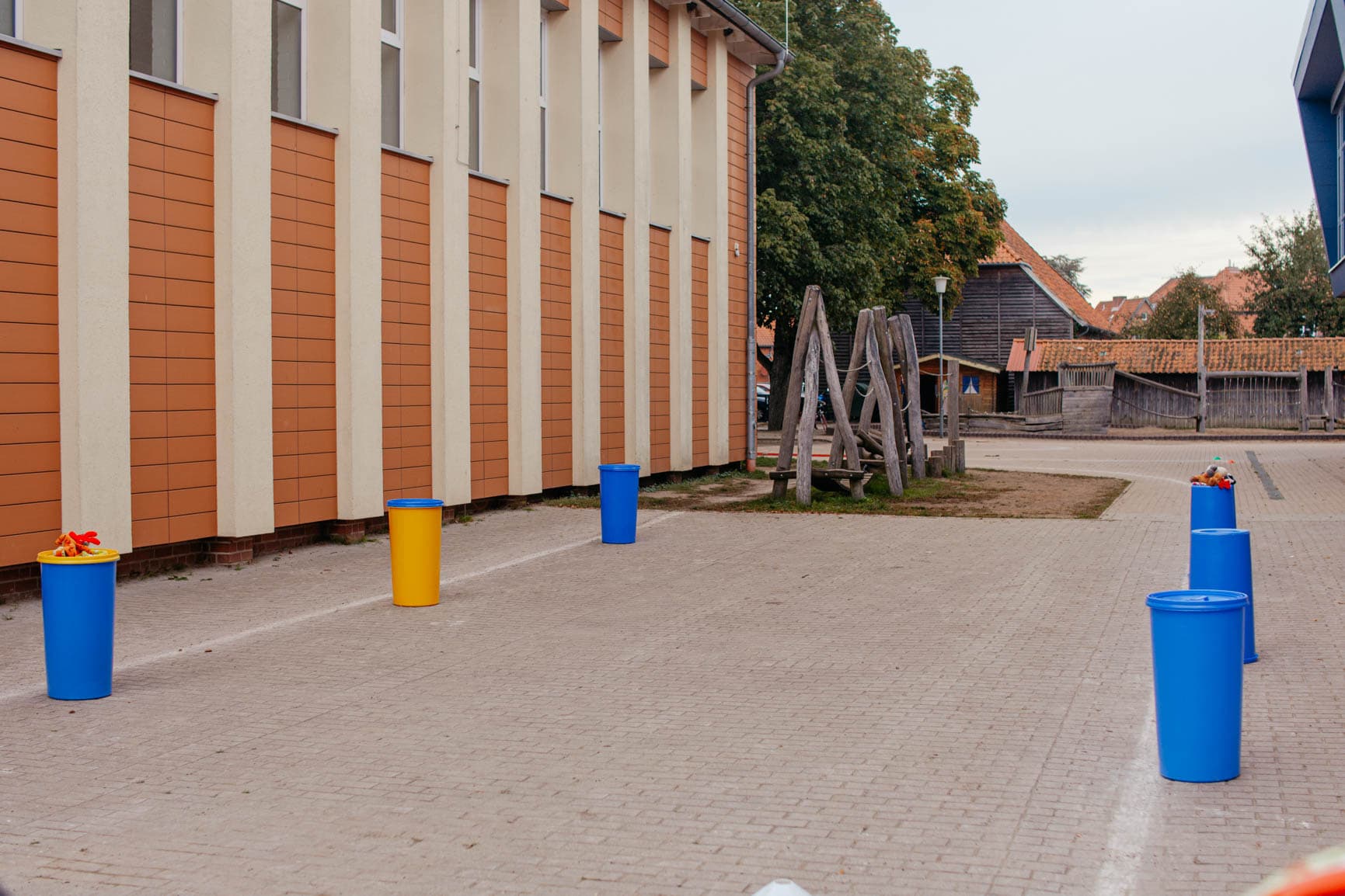 Schulhof der Elbtal-Grundschule Bleckede
